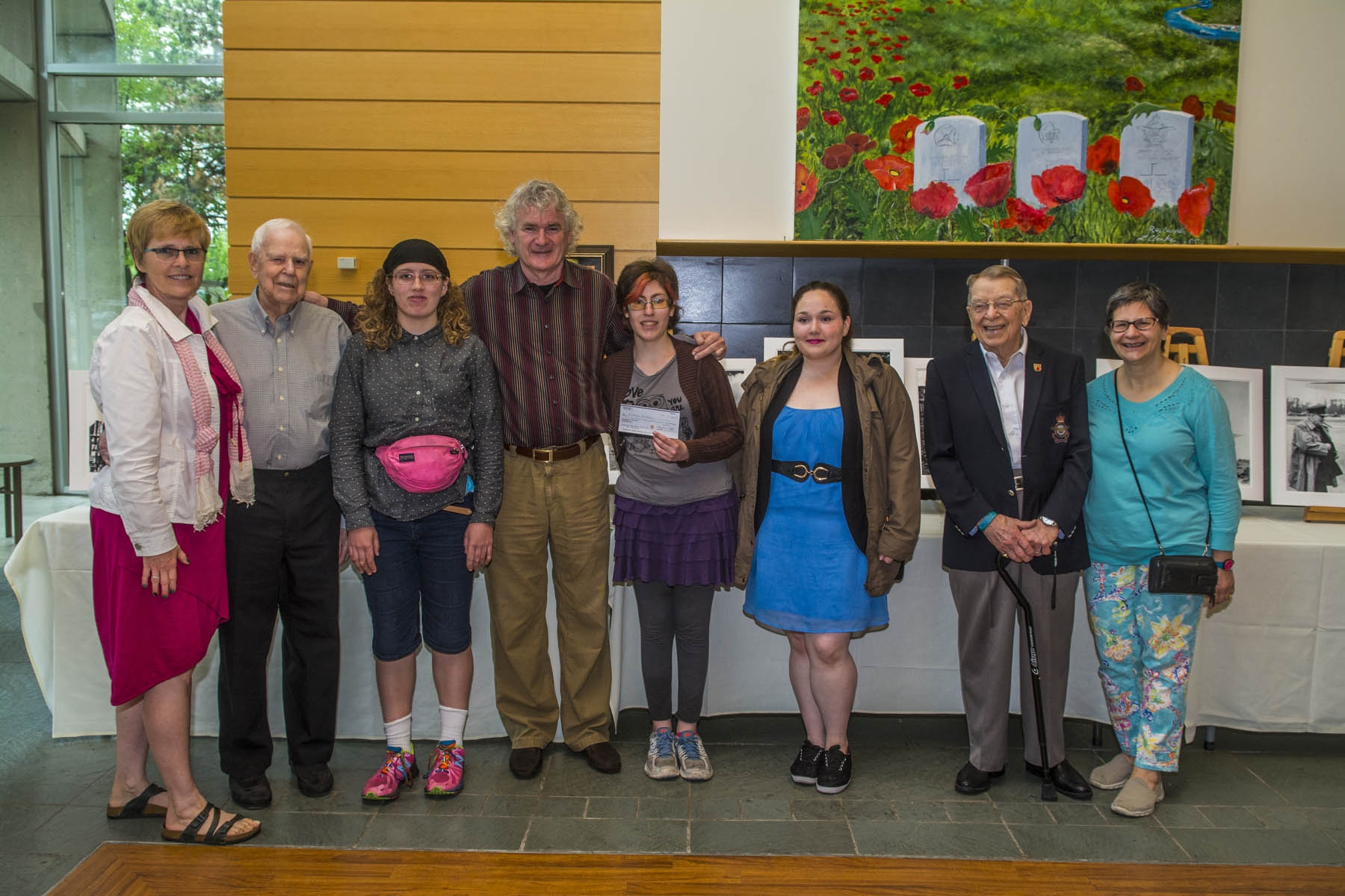 John, veterans and the kids from Heydon Park Secondary.